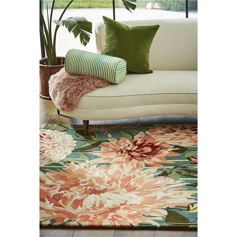 Harlequin Dahlia Coral Wilderness Rug 280x200cm - Peter's of Kensington