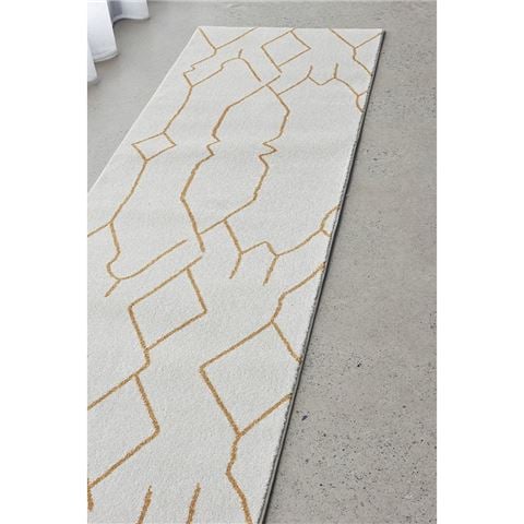 Paradise Ivy Runner Rug Gold 400x80cm - Peter's of Kensington