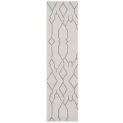 Paradise Ivy Runner Rug Grey 300x80cm - Peter's of Kensington