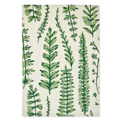 Scion Ferns Juniper Rug Green/White 120x180cm - Peter's of Kensington
