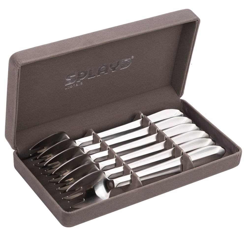 Splayds Satin Finish Stainless Steel Splayd Set 6pce Peters Of