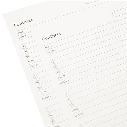 Filofax - A4 Addresses Refill