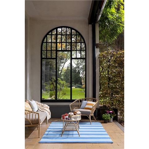 Laura Ashley Rugs Lille Outdoor Rug Sky Blue 230x160cm - Peter's of Kensington