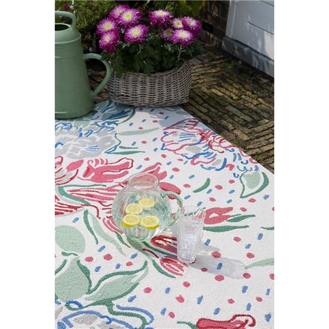 Laura Ashley Rugs Lilith Poppy Red Outdoor Rug 140x200cm - Peter's of Kensington