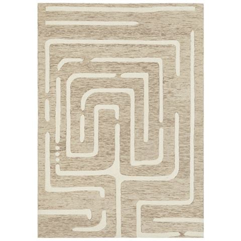 Rug Culture Summit Maze Rug Linen 290x200cm - Peter's of Kensington