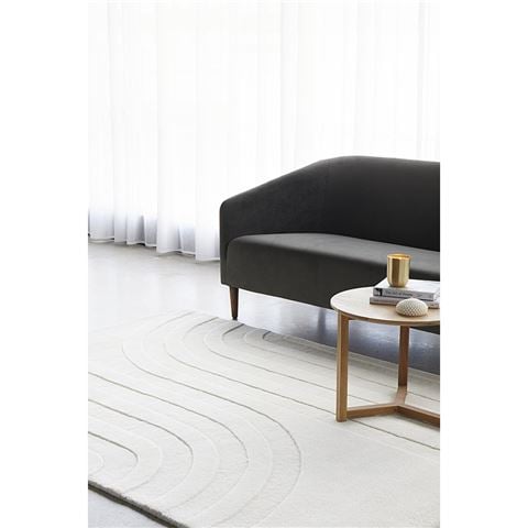Rug Culture Summit Trail Rug White 225x155cm - Peter's of Kensington