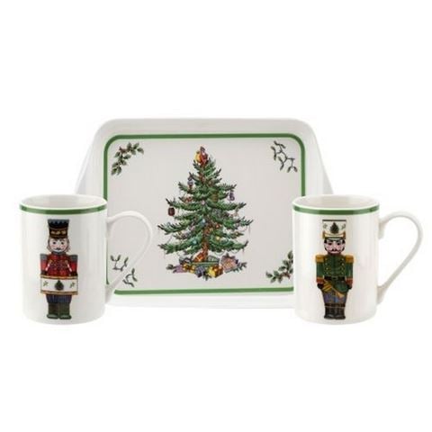 Spode Christmas Tree Nutcracker Mug & Tray Set 20cm 3pce - Peter's of Kensington