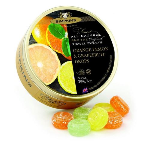 Simpkins - Orange Lemon & Grapefruit Drops 200g