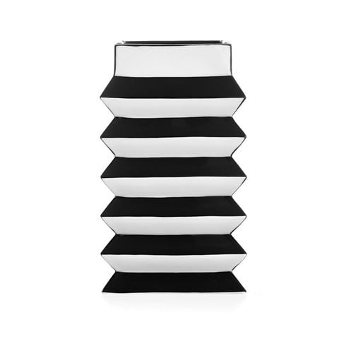 Jonathan Adler - Pleat Medium Vase Black/White