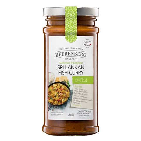 Beerenberg - Sri Lankan Fish Curry Meal Base 240ml