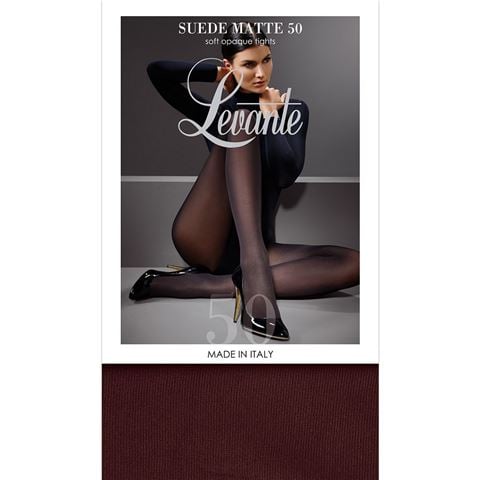 Levante - Suede Matte 50 Soft Opaque Tights Dark Cherry Small/Medium