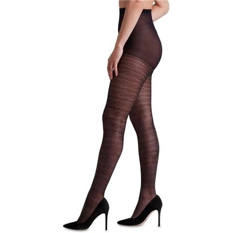 Levante - Giana Decorative Metallic Dot Tights Black Small/Medium