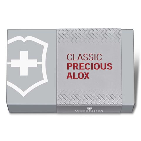Victorinox Swiss Army Knives - Classic Precious Alox Collection Swiss Army Knife Iconic Red