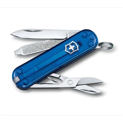 Victorinox Swiss Army Knives - Swiss Army Knife Classic SD Transparent Deep Ocean