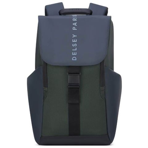 Delsey Securflap Laptop Backpack w/RFID Army 45.5cm - Peter's of Kensington