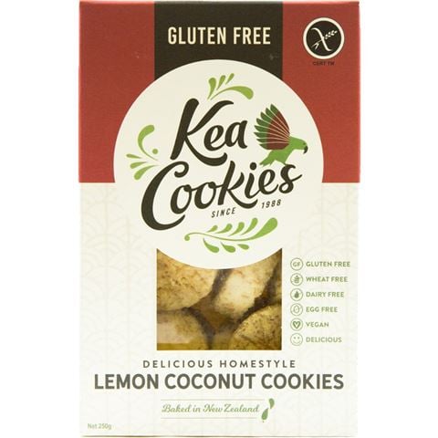 Kea Cookies - Gluten-Free Lemon Coconut Cookies 250g