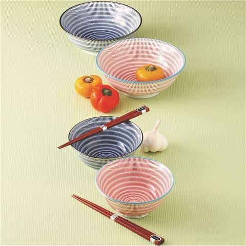 Japanese Ceramics Oka Bowl Set 2pce 19.5cm - Peter's of Kensington