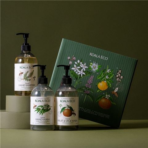 Koala Eco - Clean & Safe Gift Set w/Mandarin, Tea Tree & Eucalyptus 3pce