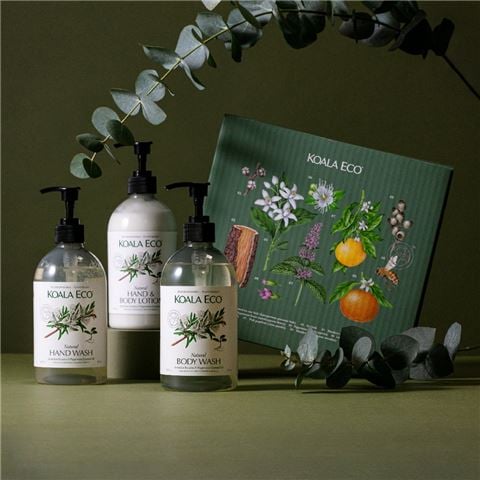 Koala Eco - Hand & Body Care Gift Set w/Rosalina & Peppermint 3pce