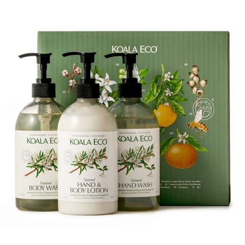 Koala Eco - Hand & Body Care Gift Set w/Rosalina & Peppermint 3pce