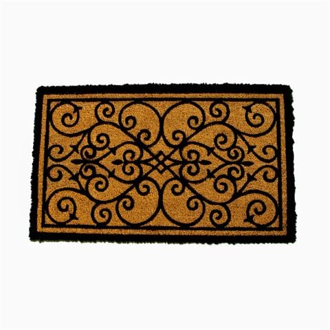 Kenware - Vivaldi Coir Doormat Scroll 45x75cm