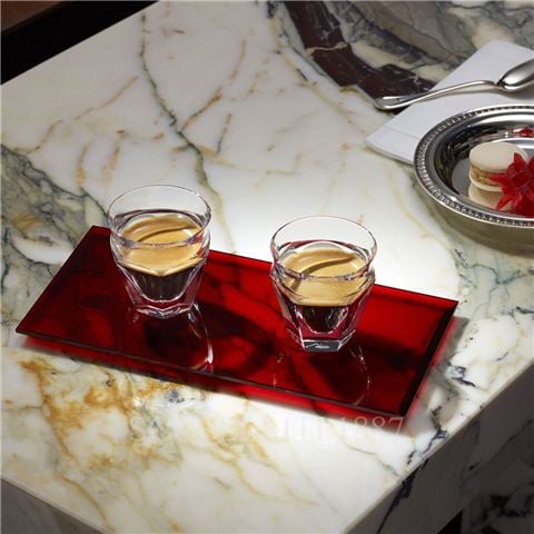 Baccarat - Harcourt Talleyrand Espresso Set w/Alessi Moka Maker 3pce