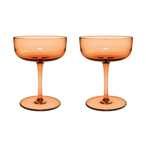 Villeroy & Boch - Like Champagne Coupe/Dessert Bowl Set Apricot 2pce