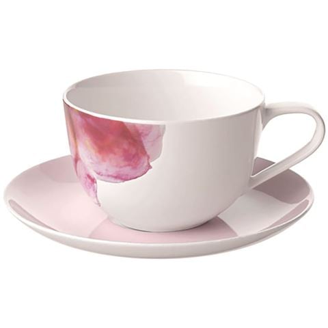 Villeroy & Boch - Rose Garden Coffee Cup & Saucer Set Pink 2pce
