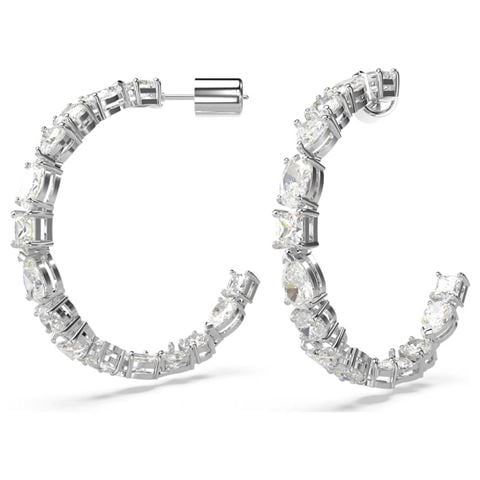 Swarovski Jewellery - Mesmera Hoop Earrings Rhodium Plated