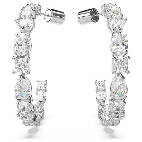 Swarovski Jewellery - Mesmera Hoop Earrings Rhodium Plated