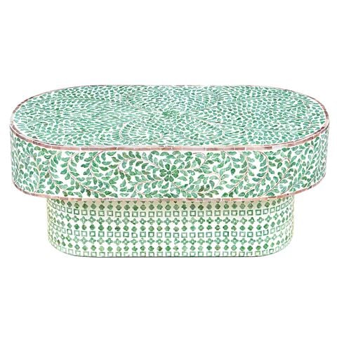 Design Arc Furniture Amelia Oval Mother Of Pearl Coffee Table - Peter's of Kensington