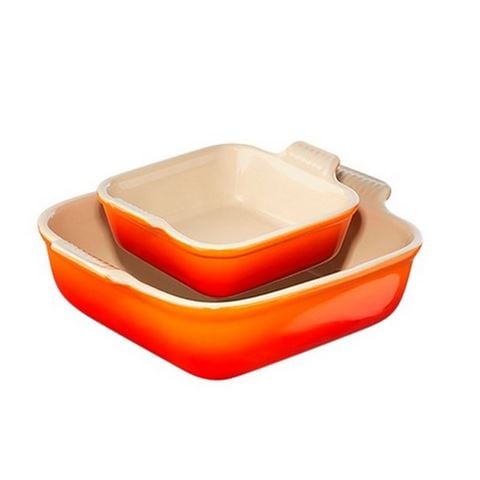 Le Creuset - Heritage Square Dish Set Volcanic 2pce 13/20cm