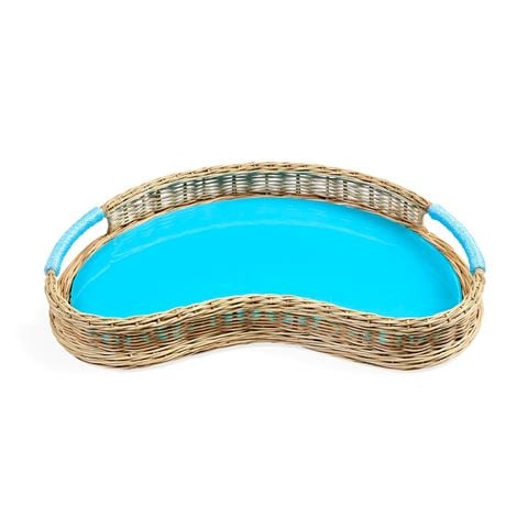 Jonathan Adler Ipanema Tray Light Blue Small 30.5x43cm - Peter's of Kensington