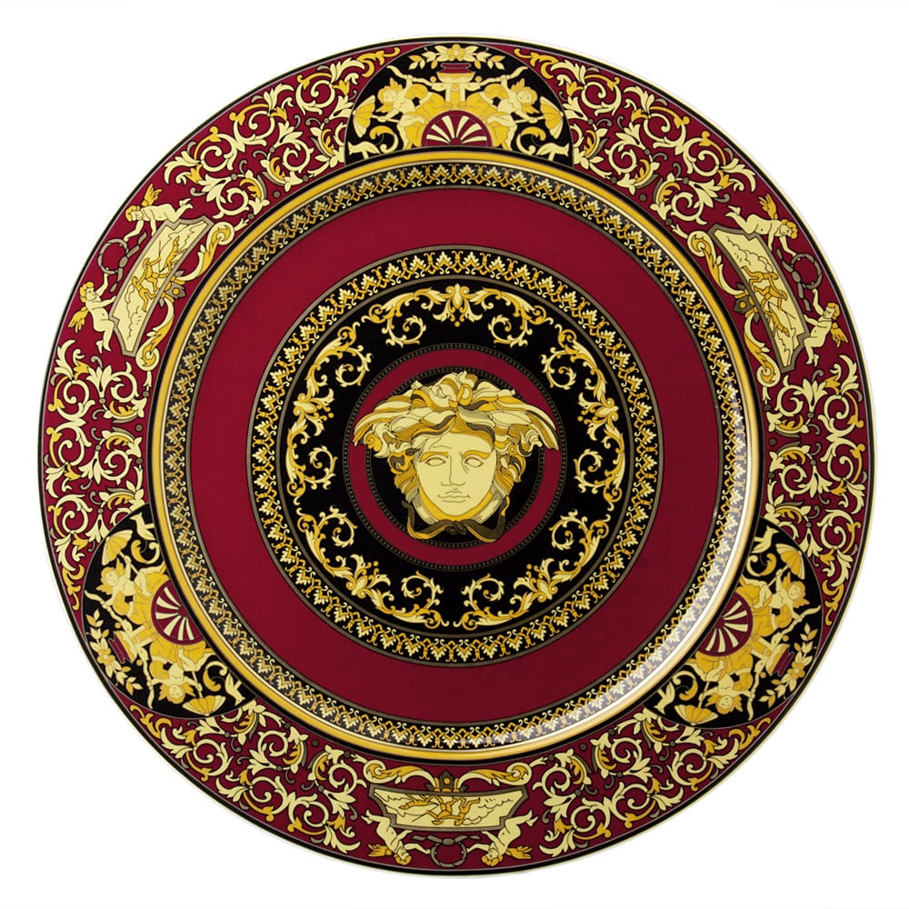 Rosenthal - Versace Medusa Red Service Plate | Peter's of Kensington