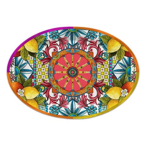 Baci Milano Ortigia Oval Serving Plate 35x50cm - Peter's of Kensington