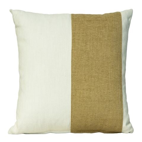ThemisZ The Pillar Cushion Golden Beige/Off White 43x43cm - Peter's of Kensington