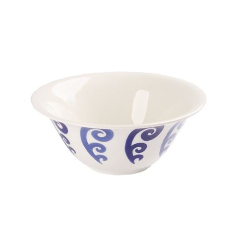 ThemisZ - The Athenee Peacock Salad Bowl Two Tone Blue 25cm
