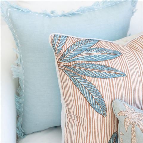 Paloma - Handcrafted Leafy Cabana Cushion 50x50cm
