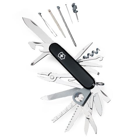 Victorinox Swiss Army Knives Swiss Army Knife Ultima SwissChamp Black - Peter's of Kensington