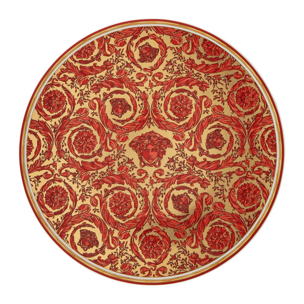 Rosenthal Limited Edition `23 Versace Medusa Garland Christmas Plate 33cm