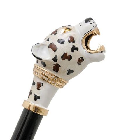 Pasotti - Umbrella Double Cloth Jaguar w/Swarovski Crystals Small