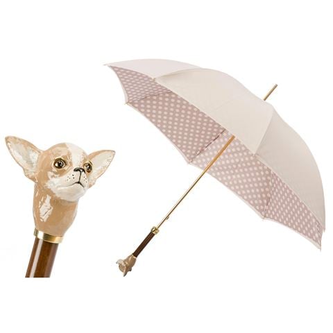 Pasotti - Double Umbrella Chihuahua White/Beige w/Spots