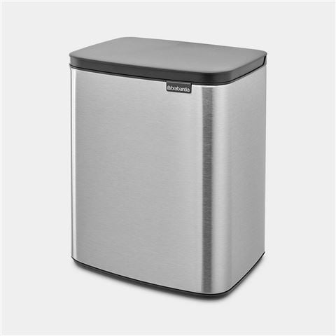 Brabantia - Bo Waste Bin Matt Steel Fingerprint Proof 12L