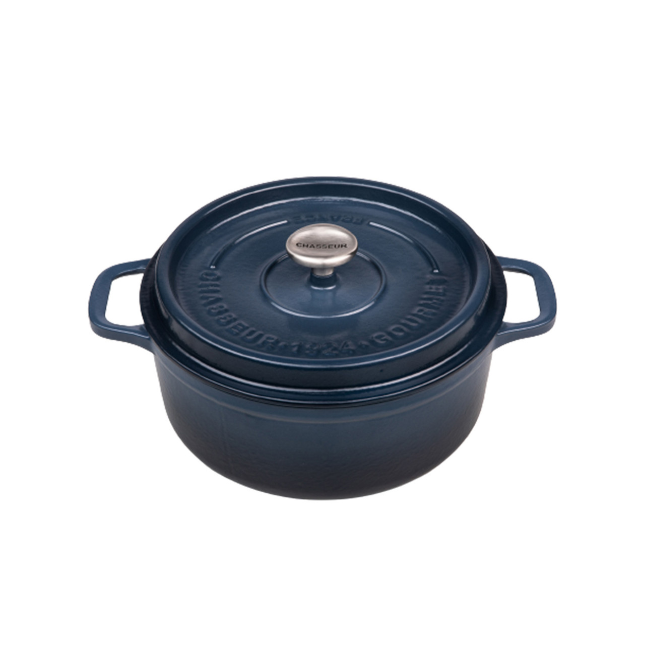 Chasseur Gourmet Round French Oven Midnight Blue 26cm 5L