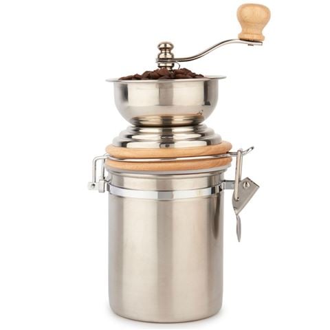 La Cafetiere - Stainless Steel Hand Coffee Grinder w/Storage