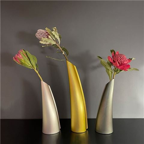 Fink Single Stem Vase Silver Small - Peter's of Kensington