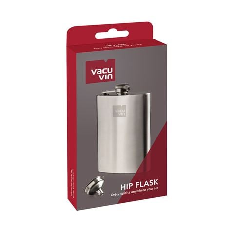 Vacu Vin - Stainless Steel Hip Flask & Funnel