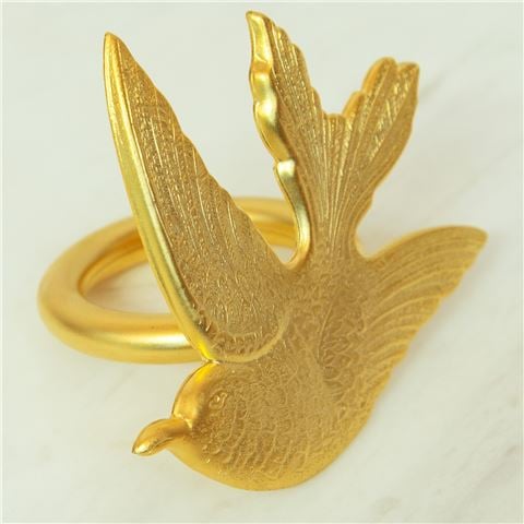 Peter's Dove Napkin Ring Gold - Peter's of Kensington