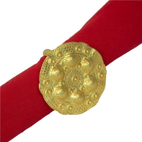 Peter's Shield Napkin Ring Gold - Peter's of Kensington