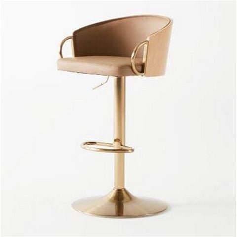 Design Arc Furniture Jensen Gold Gas Lift Bar Stool - Peter's of Kensington